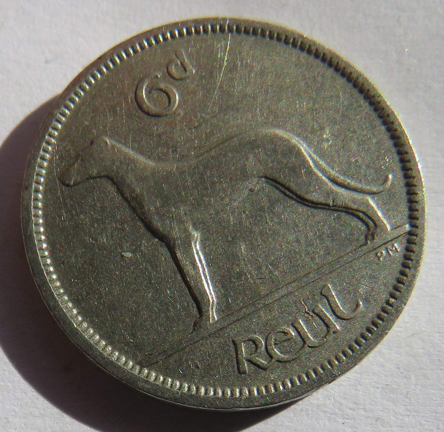 1928 Ireland Sixpence Coin