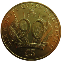 Load image into Gallery viewer, 2016 Jersey £5 Five Pound Coin Queen Elizabeth 90th Birthday
