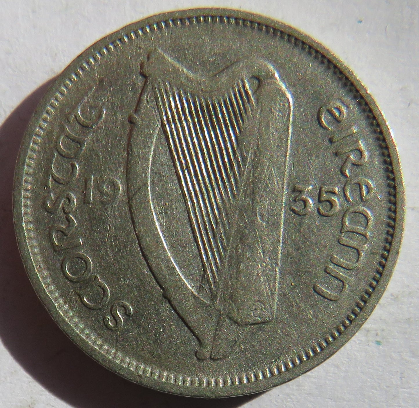1935 Ireland Sixpence Coin