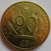 Load image into Gallery viewer, 2016 Jersey £5 Five Pound Coin Queen Elizabeth 90th Birthday
