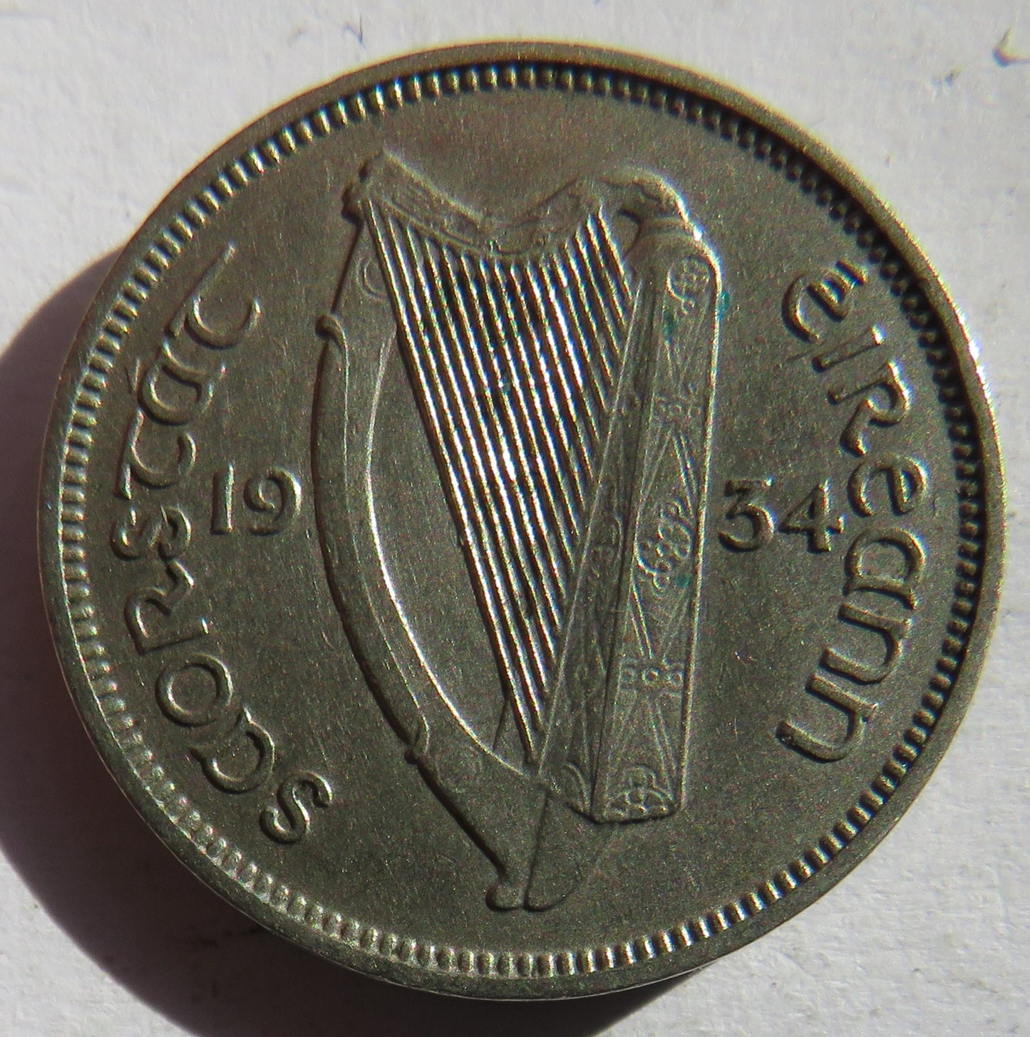 1934 Ireland Sixpence Coin
