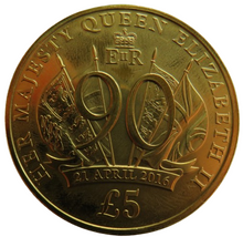 Load image into Gallery viewer, 2016 Jersey £5 Five Pound Coin Queen Elizabeth 90th Birthday
