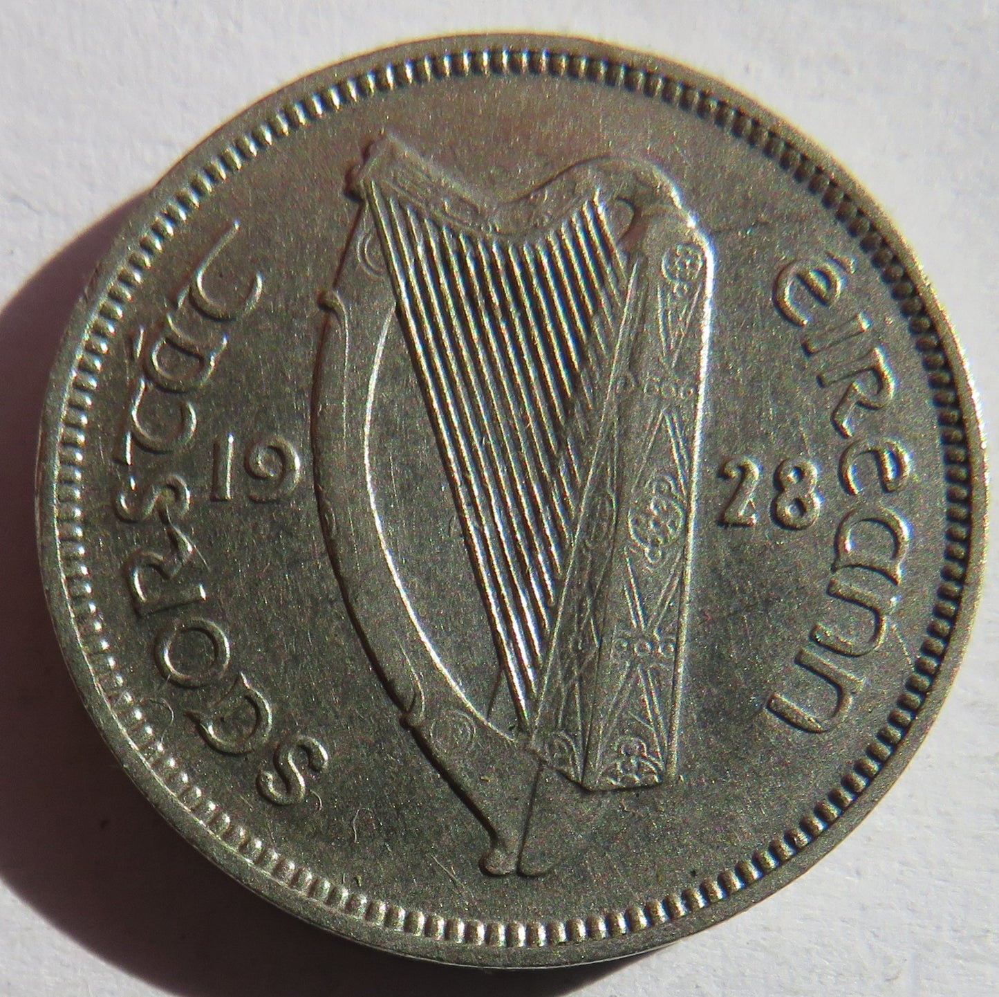 1928 Ireland Sixpence Coin