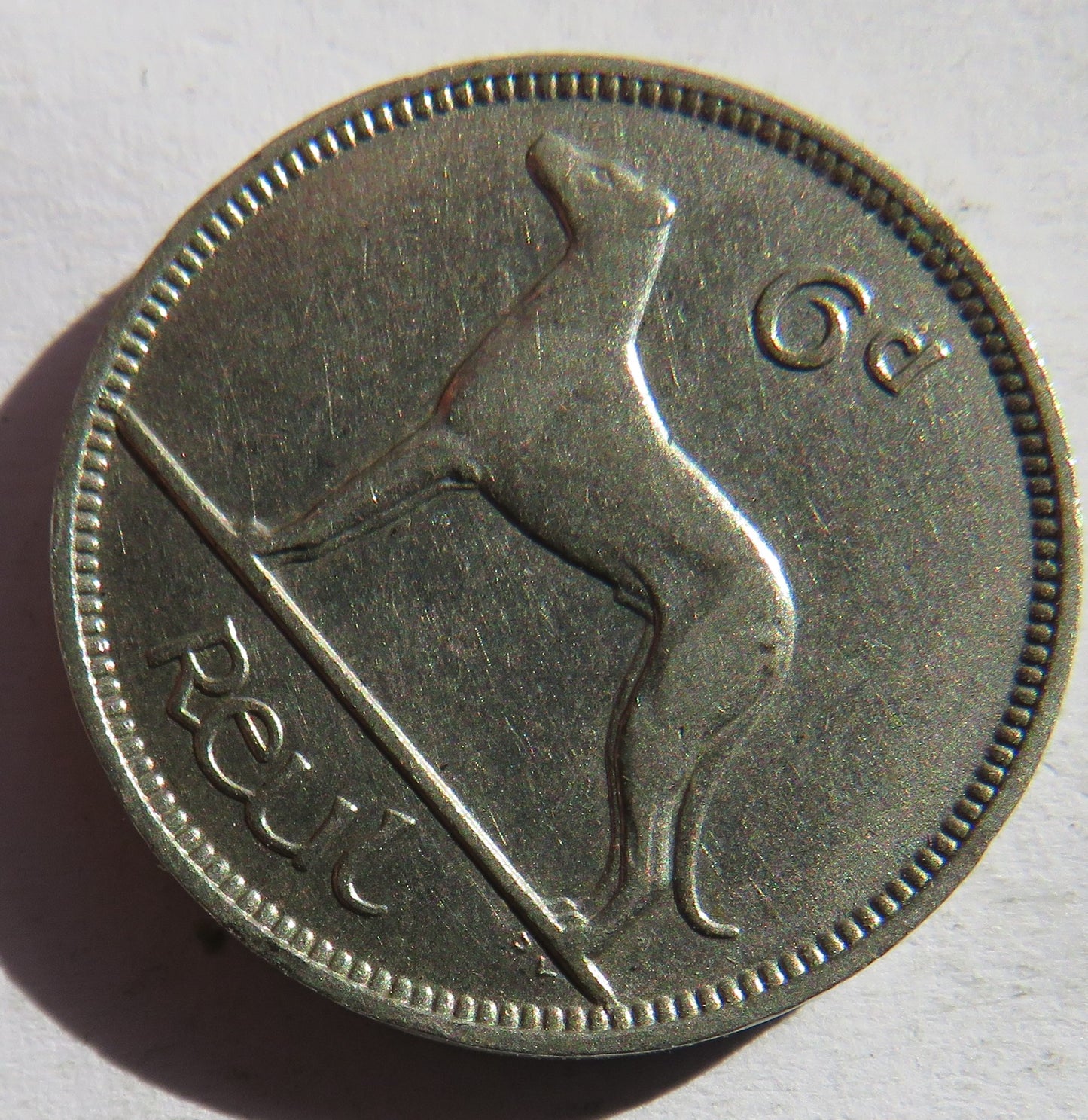 1928 Ireland Sixpence Coin