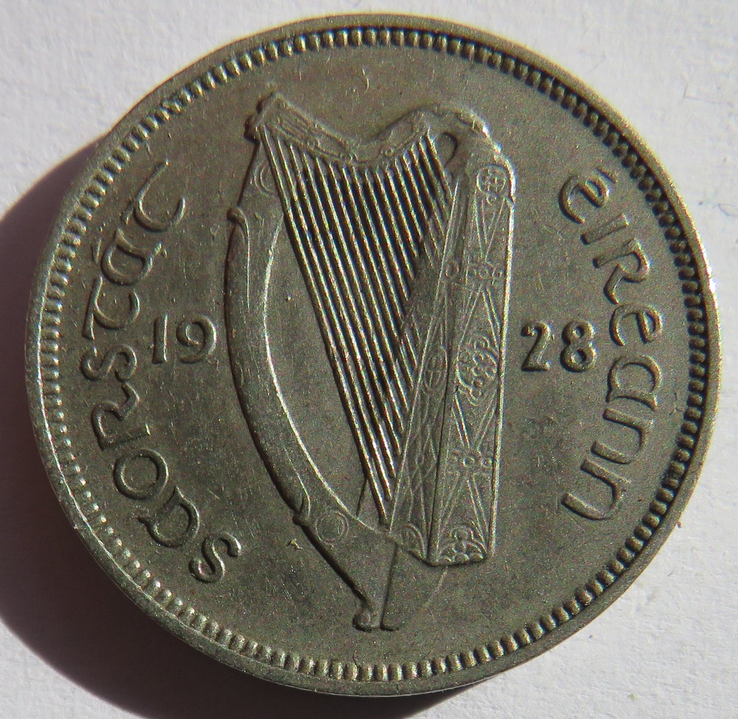 1928 Ireland Sixpence Coin