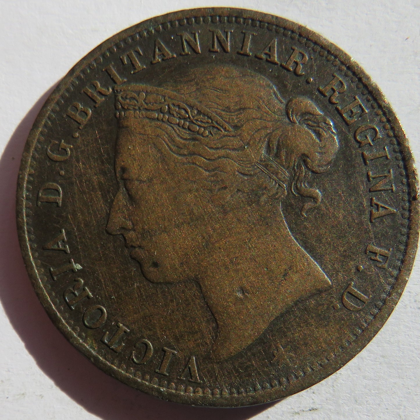 1888 Queen Victoria States of Jersey 1/12th of a Shilling Coin