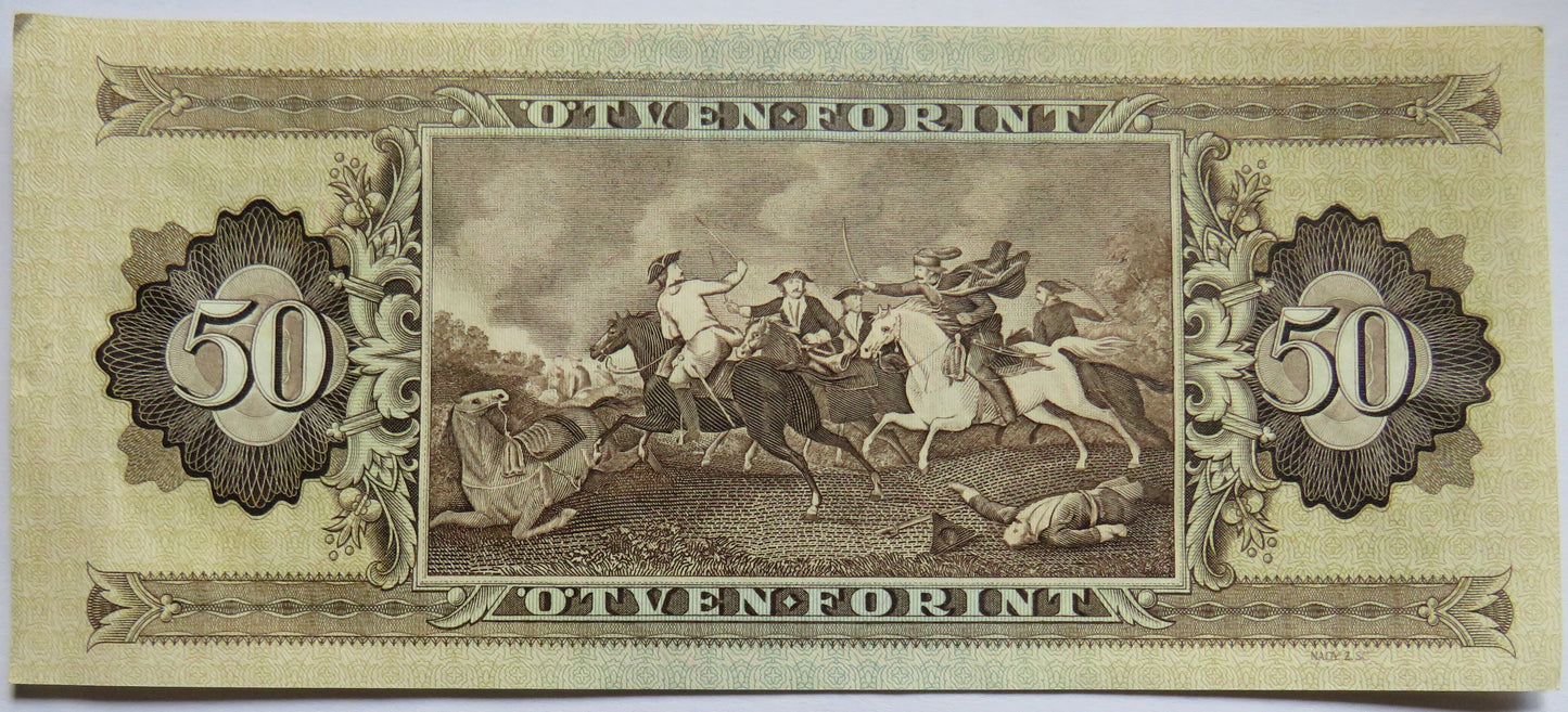 1983 Hungary 50 Forint Banknote