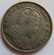 Load image into Gallery viewer, 1910 King Edward VII Ceylon Silver 10 Cents Coin
