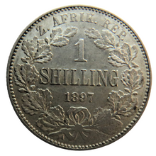 Load image into Gallery viewer, 1897 South Africa Silver Shilling Coin In Higher Grade
