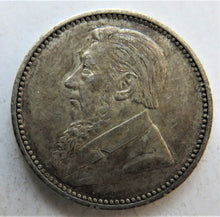 Load image into Gallery viewer, 1896 South Africa ZAR Silver Sixpence Coin
