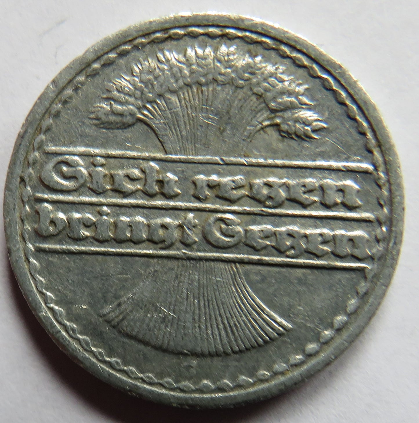 1922-G Germany - Weimar Republic 50 Pfennig Coin