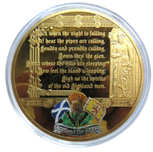 Large Commemorative Coin / Medal Scotland The Brave
