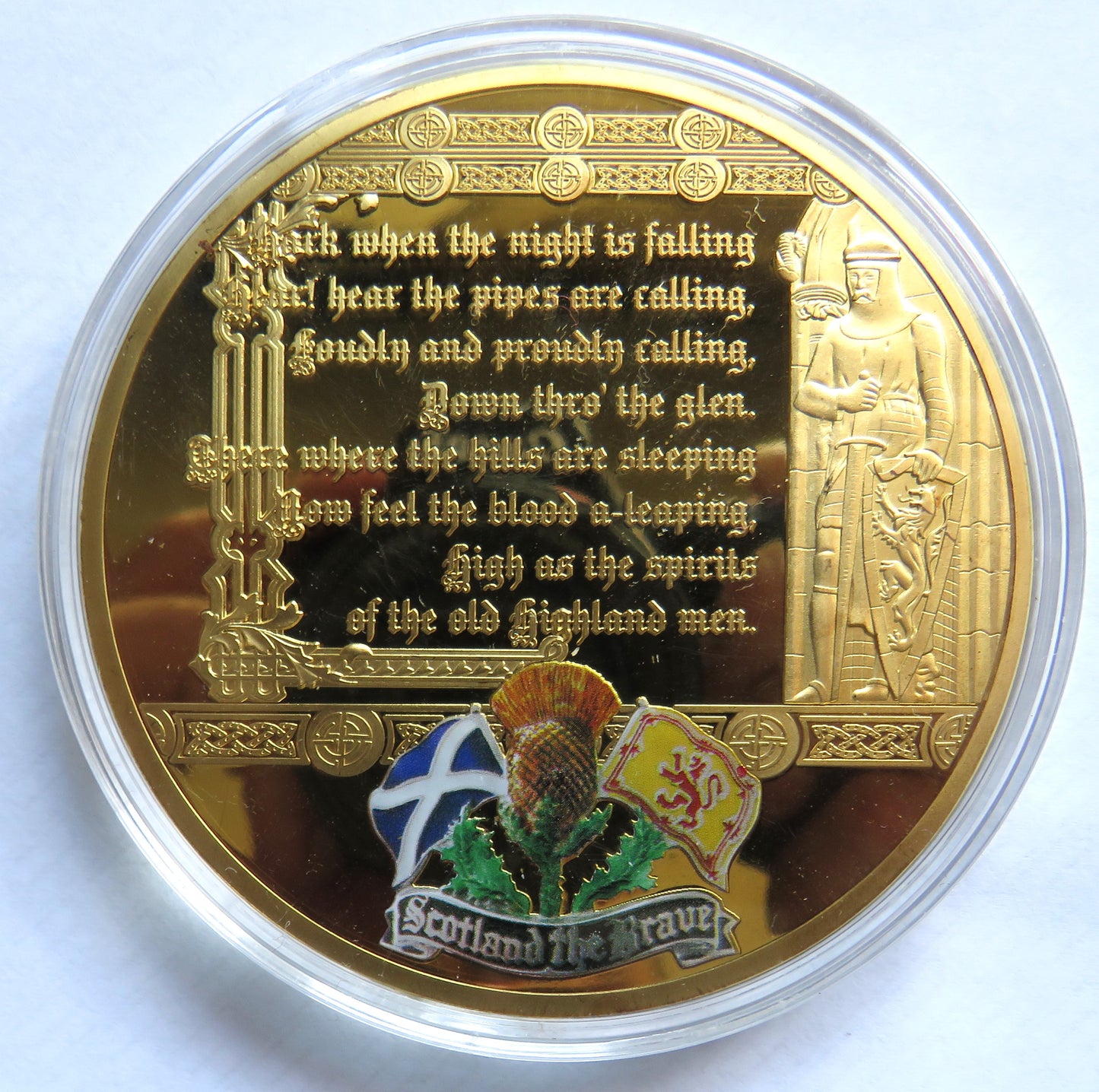 Large Commemorative Coin / Medal Scotland The Brave