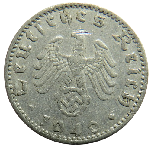 1940-A Germany - Third Reich 50 Reichspfennig Coin