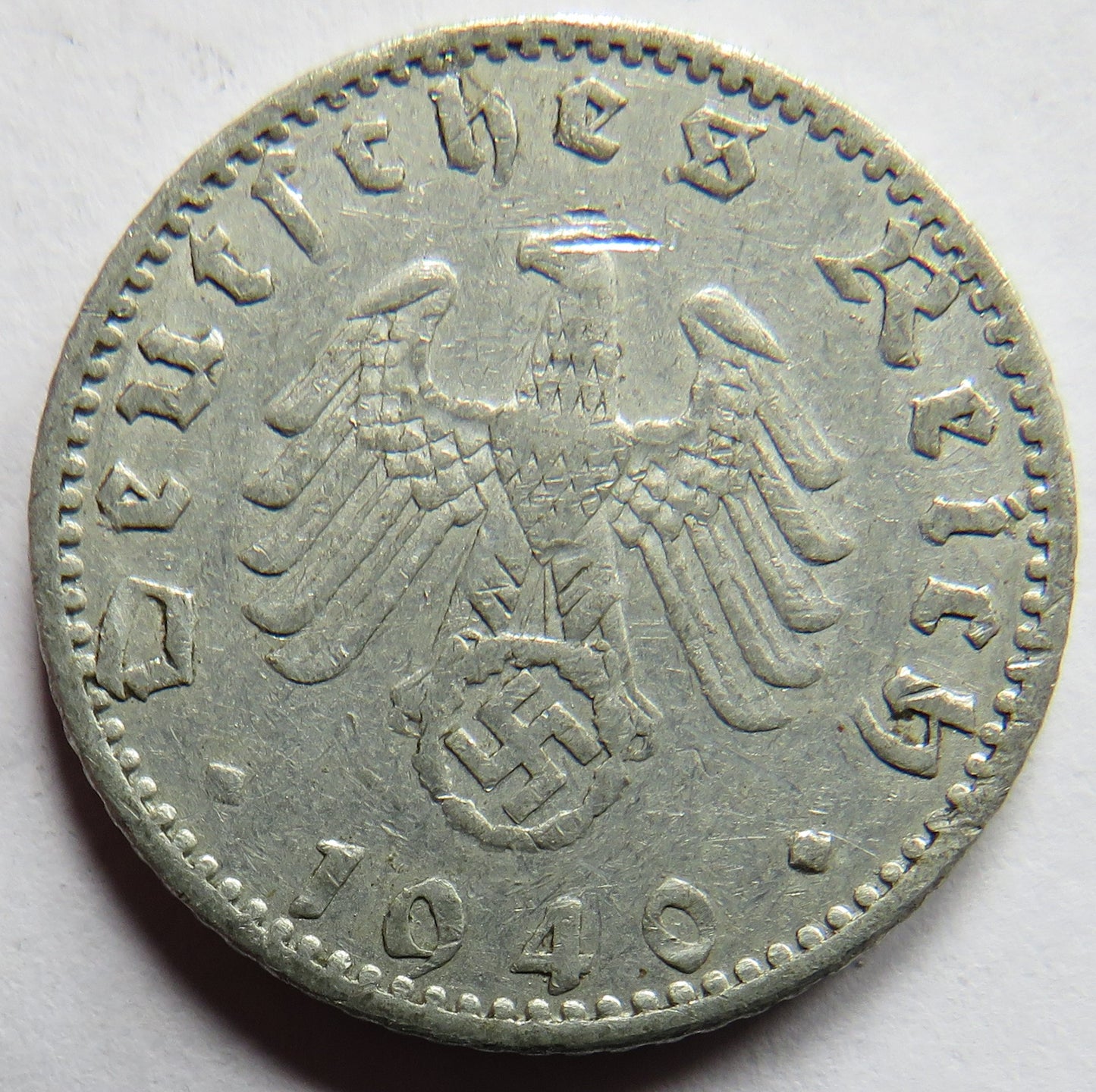 1940-A Germany - Third Reich 50 Reichspfennig Coin