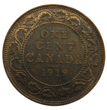 Load image into Gallery viewer, 1919 King George V Canada One Cent Coin In Higher Grade
