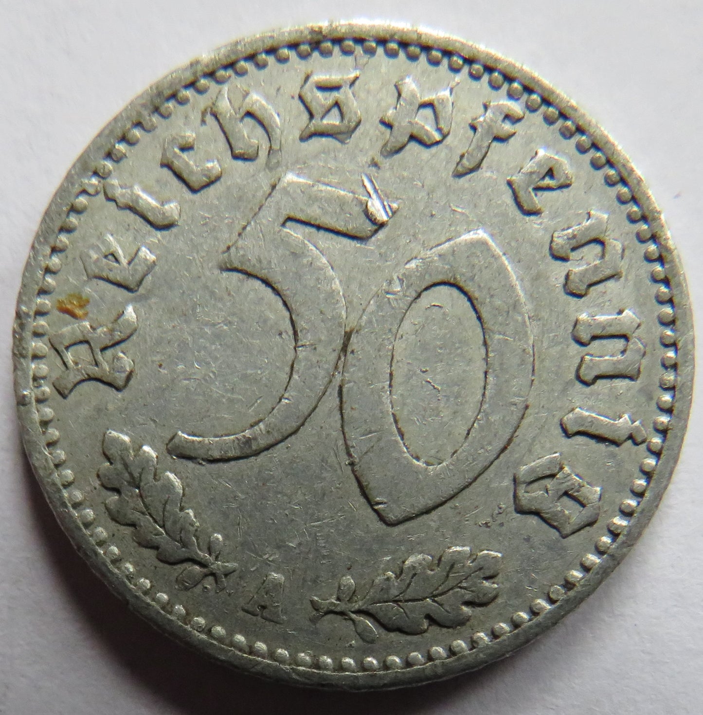 1940-A Germany - Third Reich 50 Reichspfennig Coin