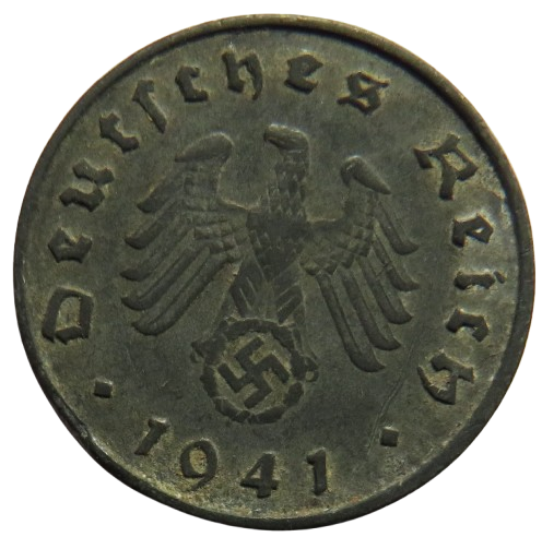 1941-A Germany 10 Reichspfennig Coin - WWII