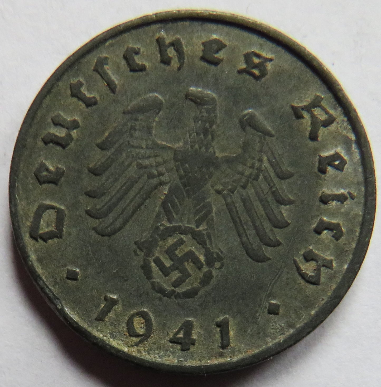 1941-A Germany 10 Reichspfennig Coin - WWII
