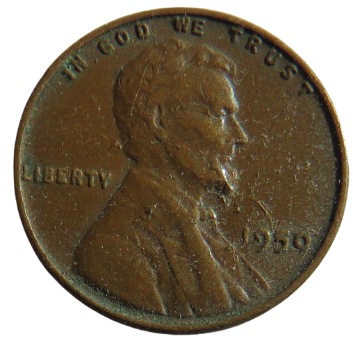 1950 USA Lincoln One Cent Coin