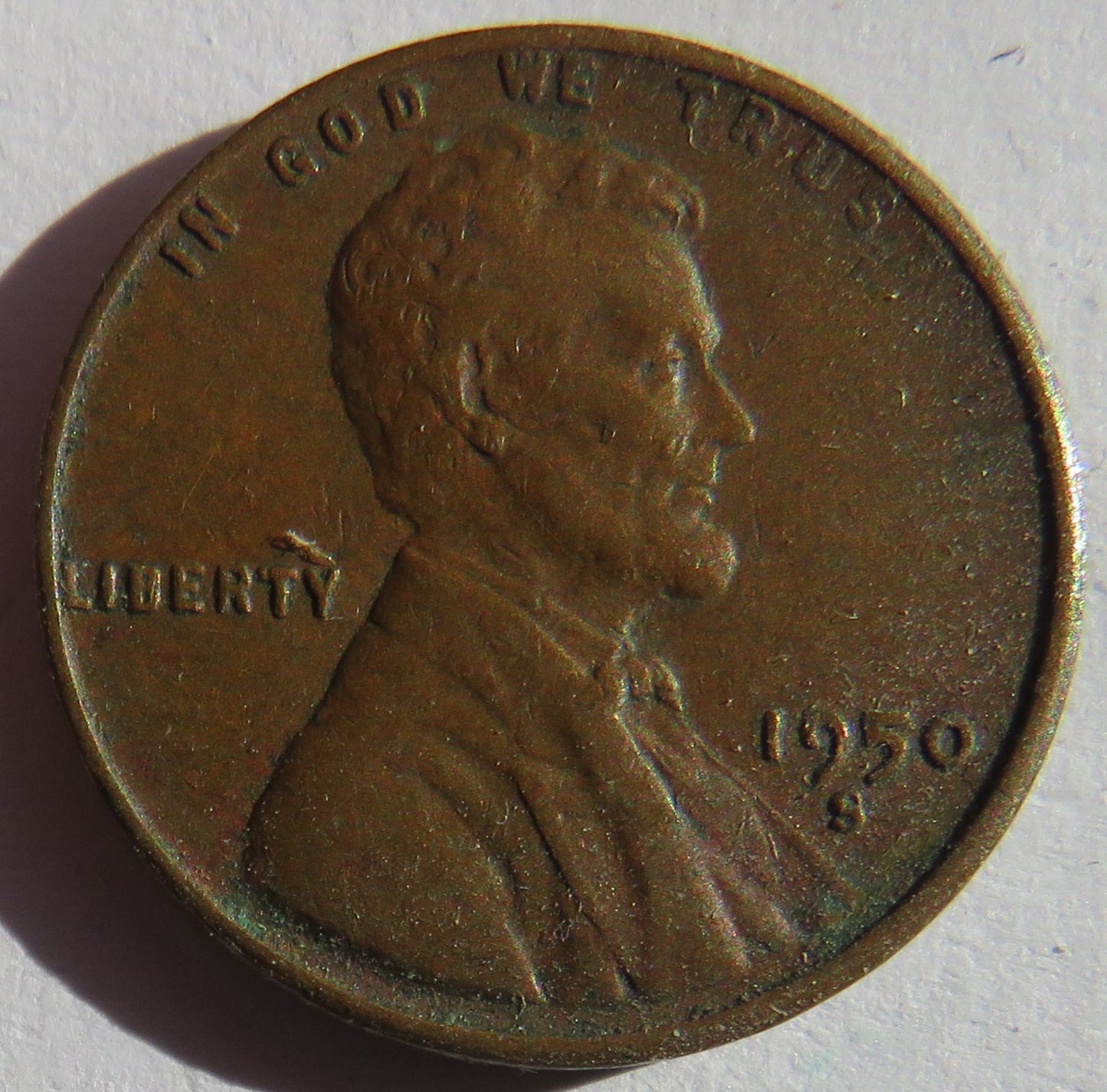 1950-S USA Lincoln One Cent Coin