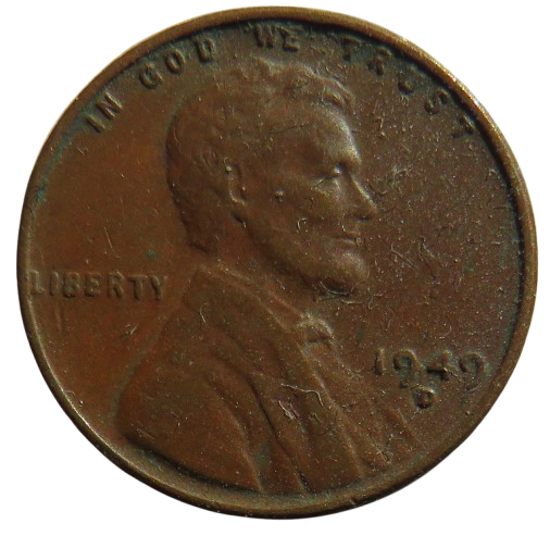 1949-D USA Lincoln One Cent Coin