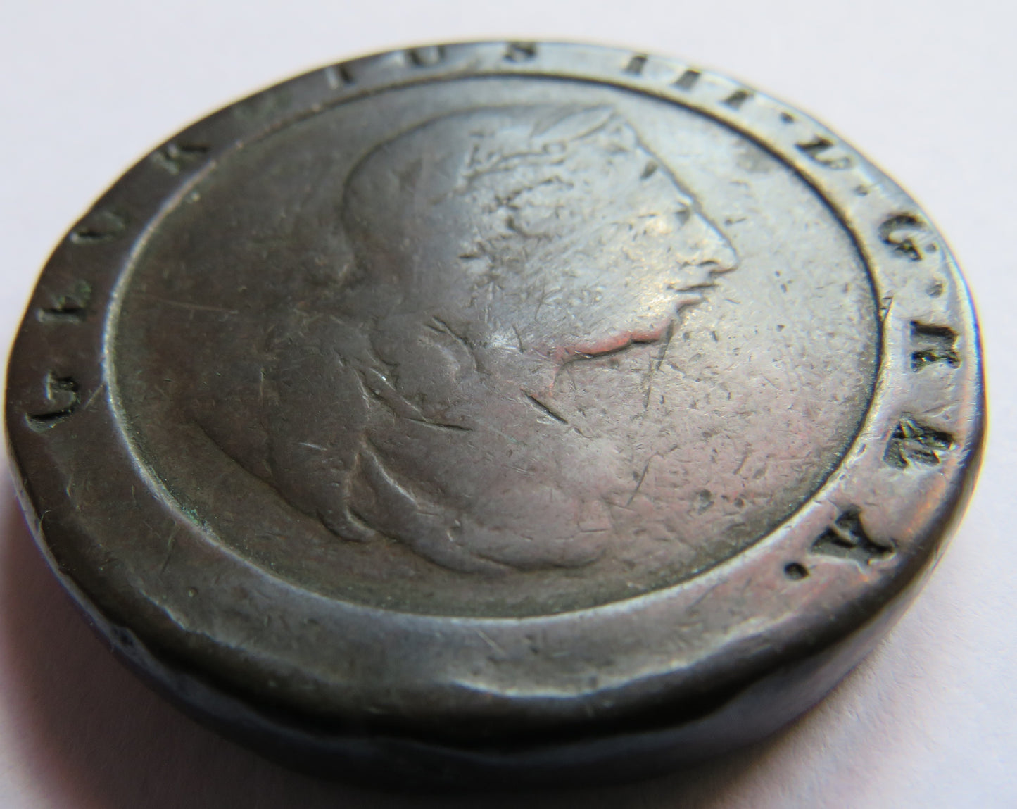 1797 King George III Cartwheel Twopence Coin - Great Britain