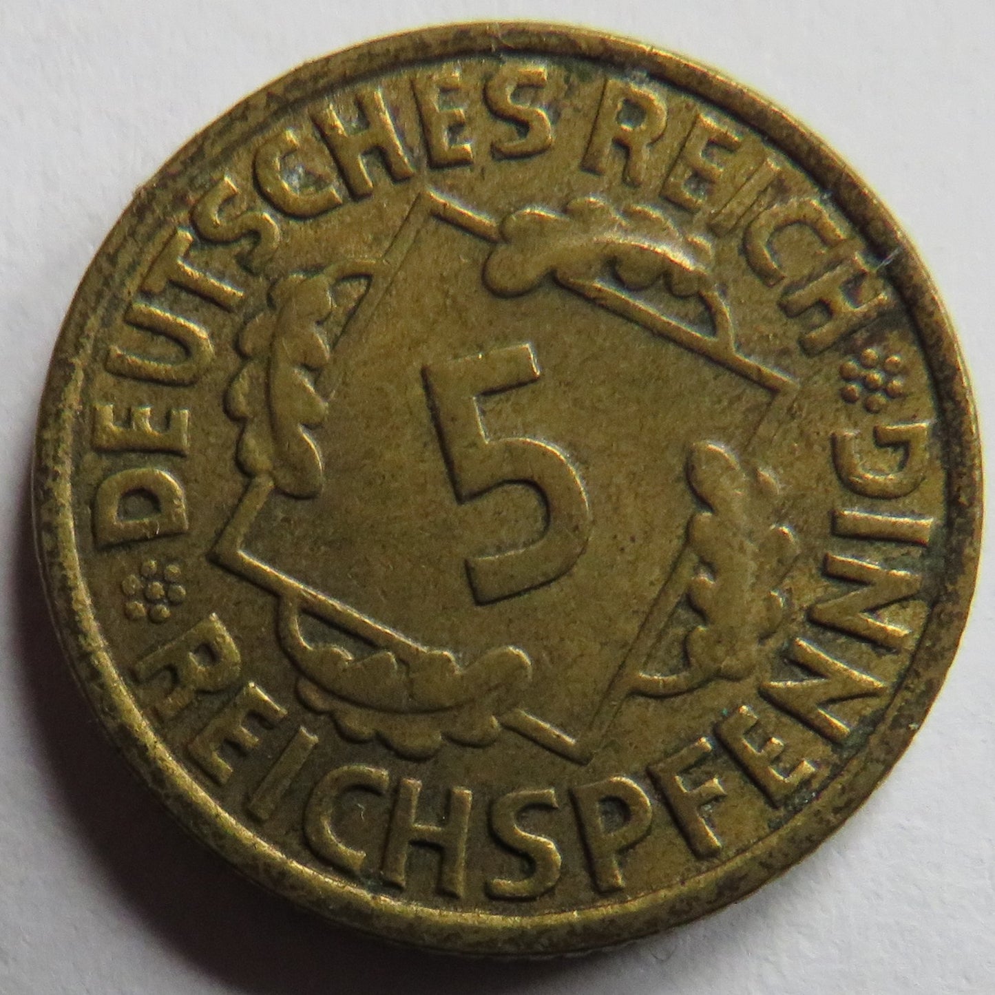 1936-A Germany - Weimar Republic 5 Reichspfennig Coin