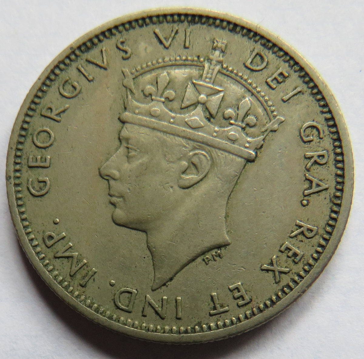 1947 King George VI Cyprus One Shilling Coin