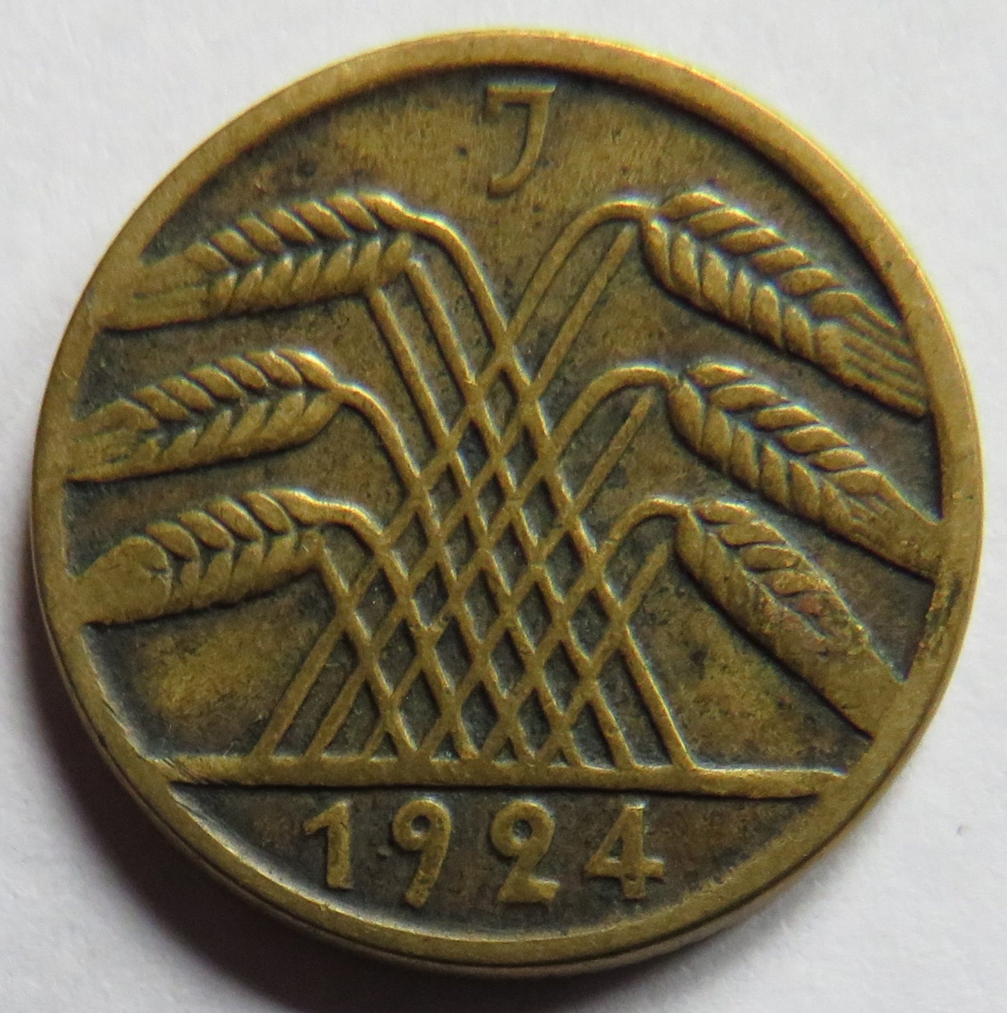 1924-J Germany - Weimar Republic 5 Reichspfennig Coin