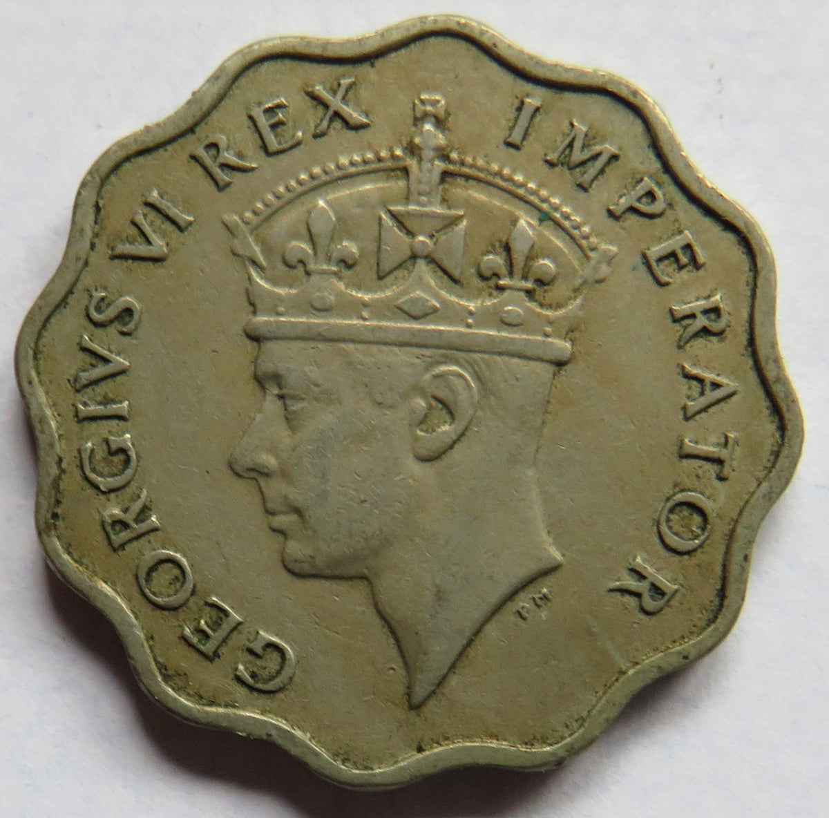 1938 King George VI Cyprus 1 Piastre Coin