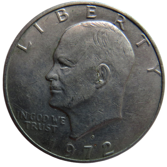 1972 USA Eisenhower $1 One Dollar Coin