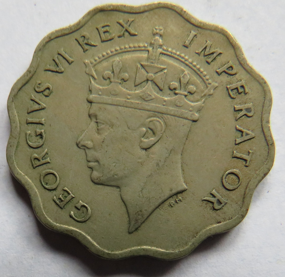 1938 King George VI Cyprus 1 Piastre Coin