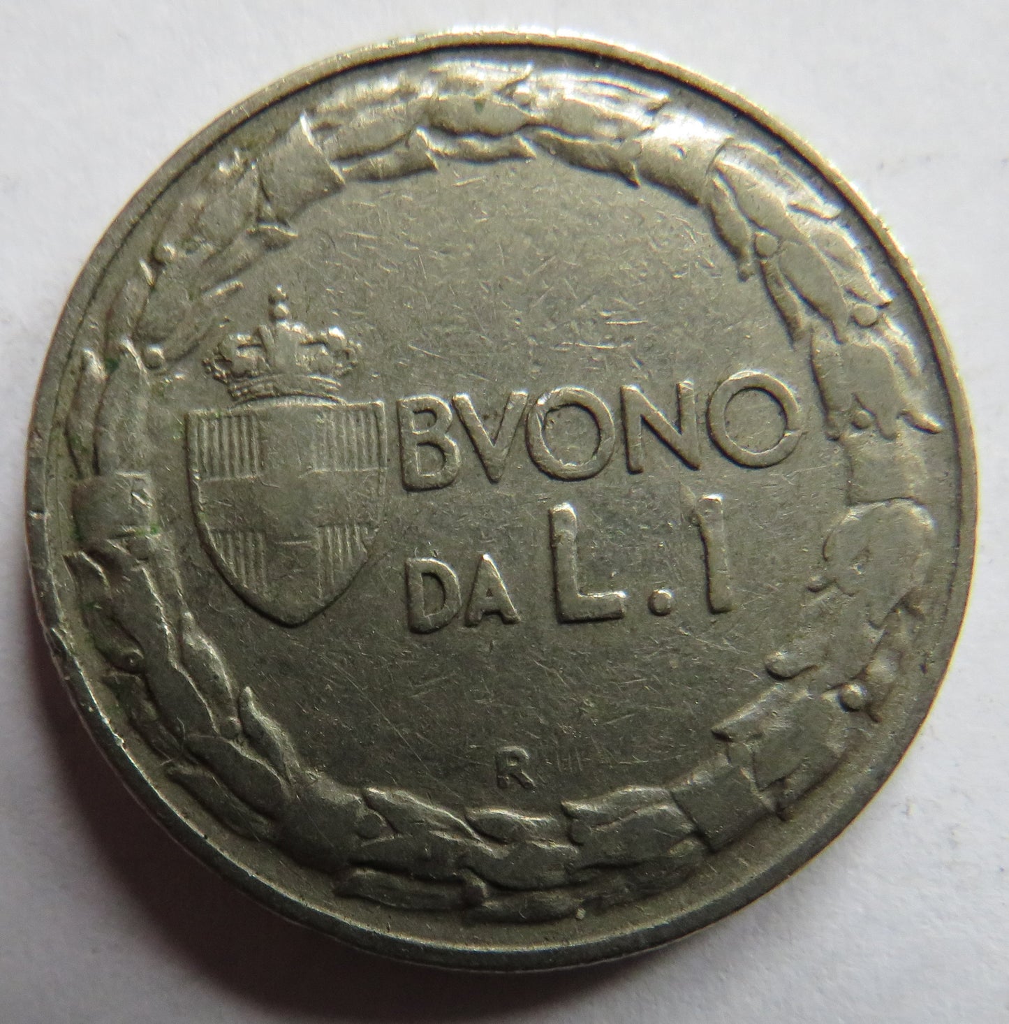 1922 Italy One Lira Coin