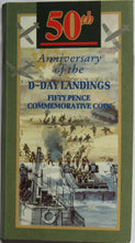 Load image into Gallery viewer, 1994 Great Britain 50p Fifty Pence Coin Pack - D-Day Landing
