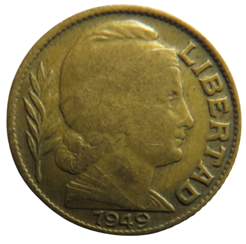 1949 Argentina 20 Centavos Coin