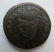 Load image into Gallery viewer, 1680 King Charles II Ireland Halfpenny Coin
