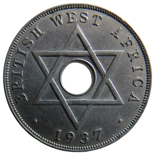 1937-KN British West Africa One Penny Coin