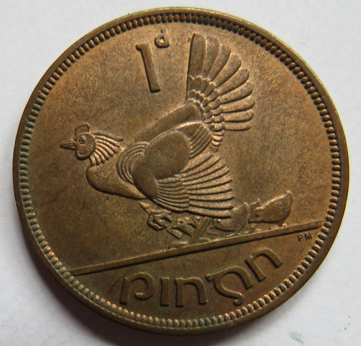 1949 Eire Ireland One Penny Coin In High Grade