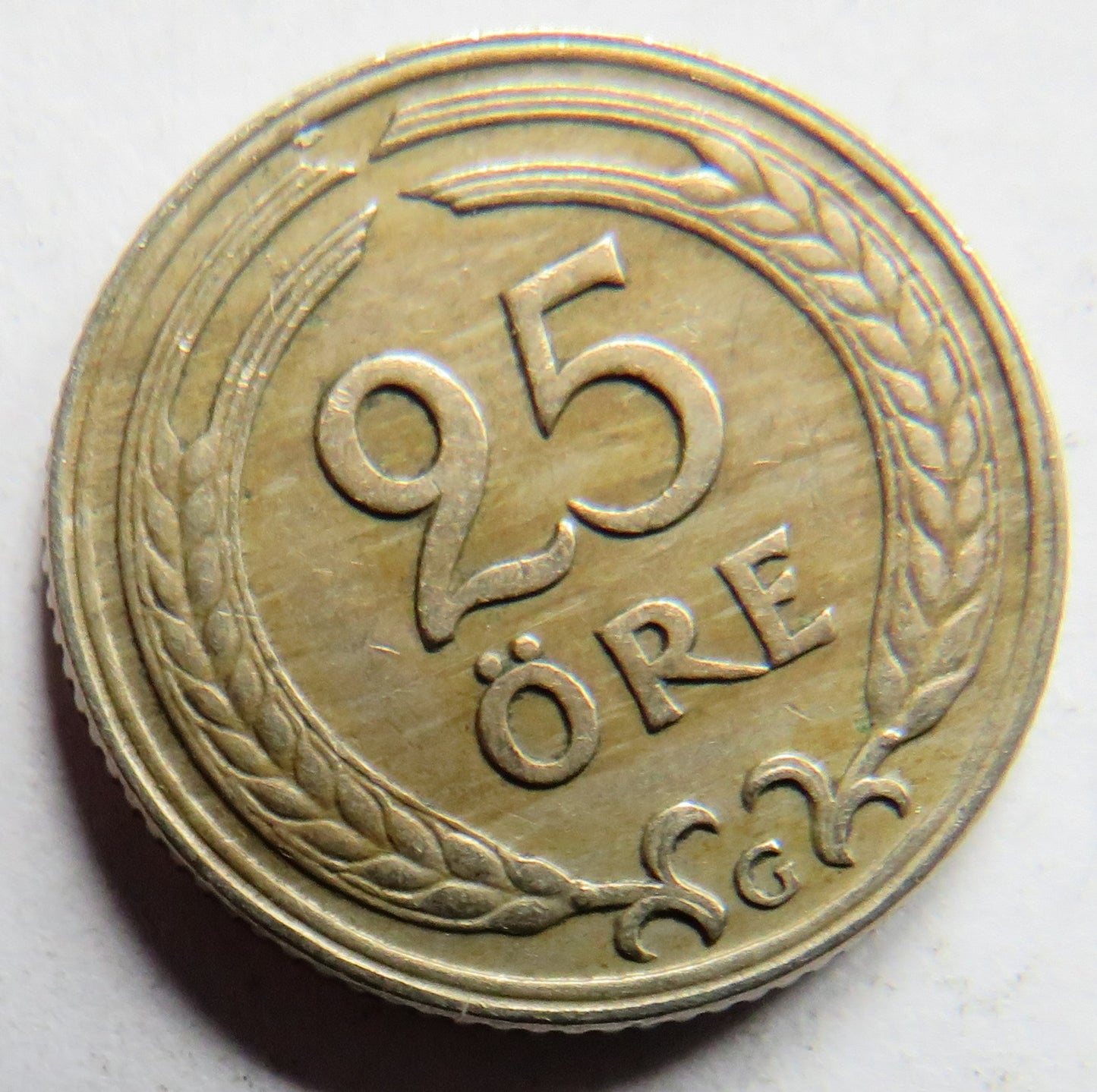 1940 Sweden 25 Ore Coin