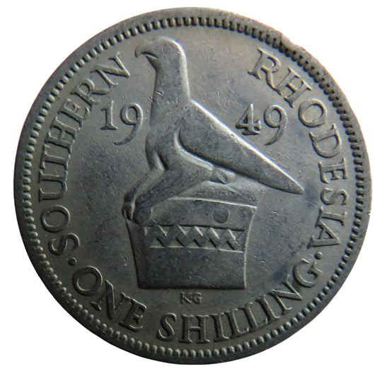 1949 King George VI Southern Rhodesia One Shilling Coin