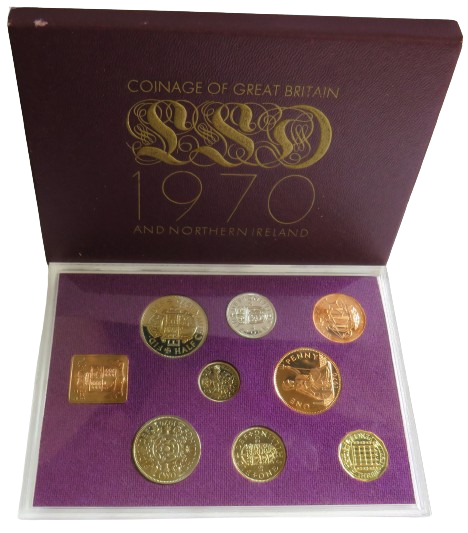 1970 Coinage of Great Britain & Northern Ireland Proof Set