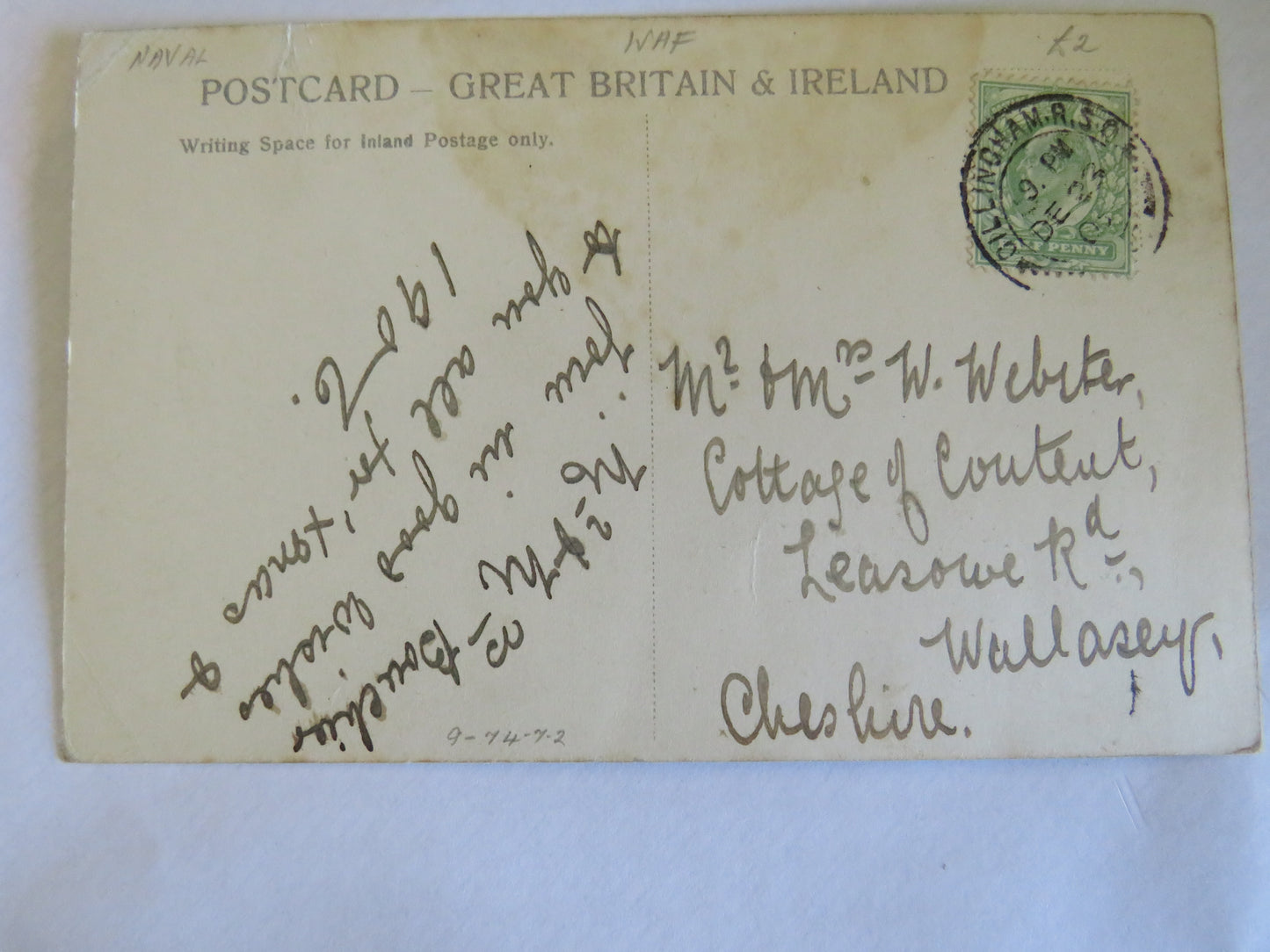 Vintage Warship Postcard of H.M.S "Latora" 1905