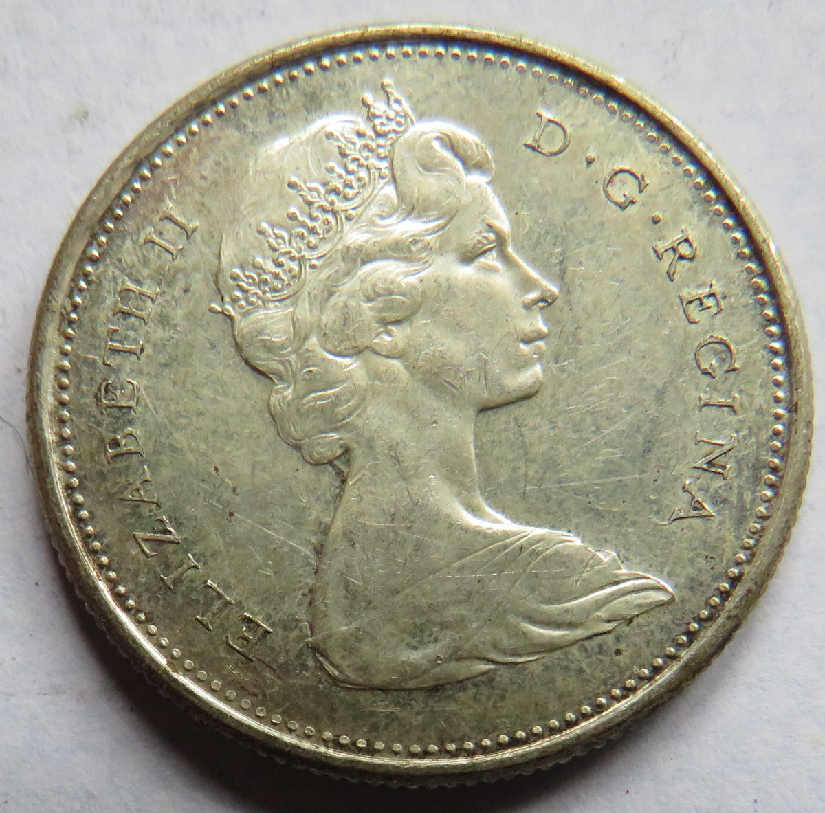 1867-1967 Canada Silver 25 Cents Coin