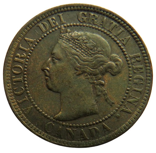 1901 Queen Victoria Canada One Cent Coin image 1