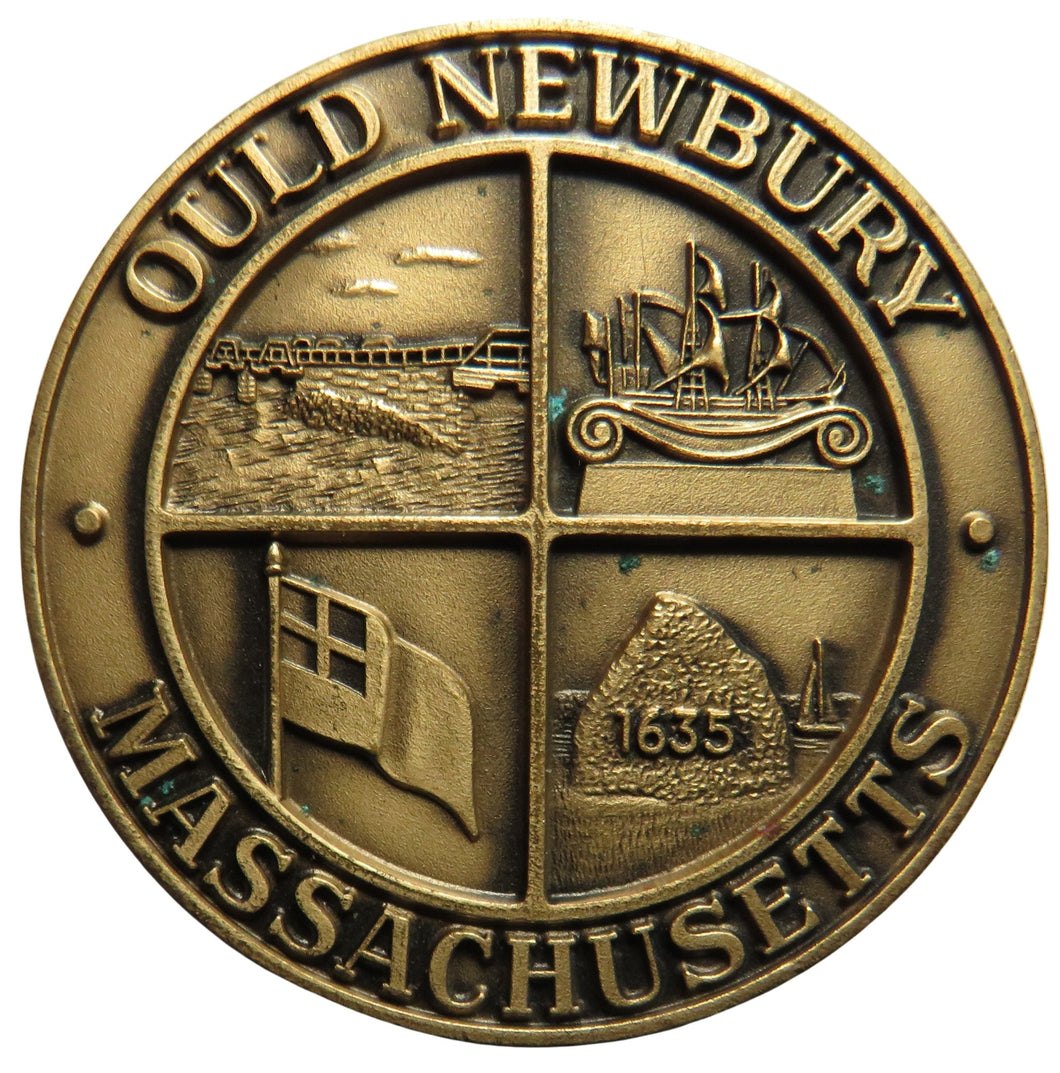 Ould Newbury Massachusetts 1625-1985 350th Anniversary Medal