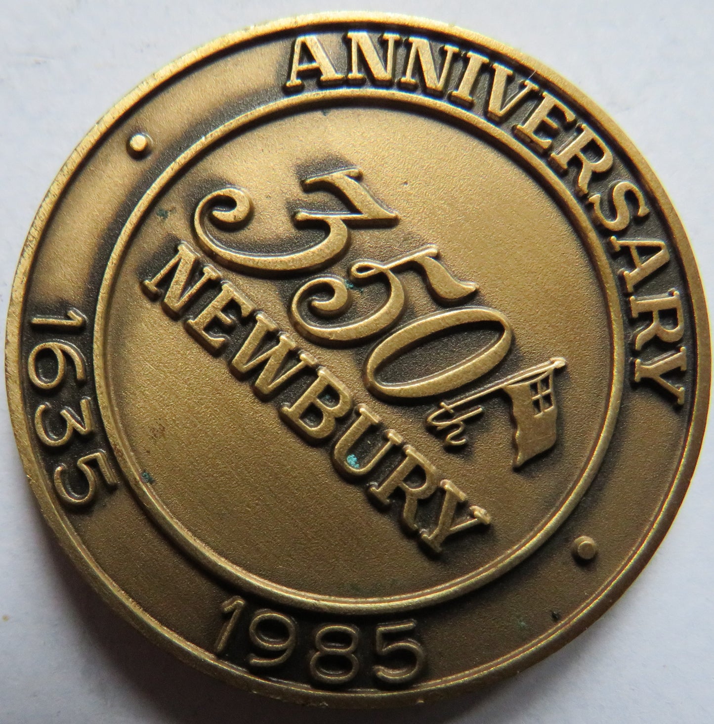 Ould Newbury Massachusetts 1625-1985 350th Anniversary Medal