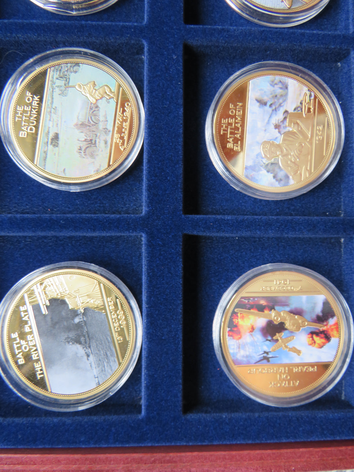 End of World War Two Commemorative 12 Coin Set Famous Battles