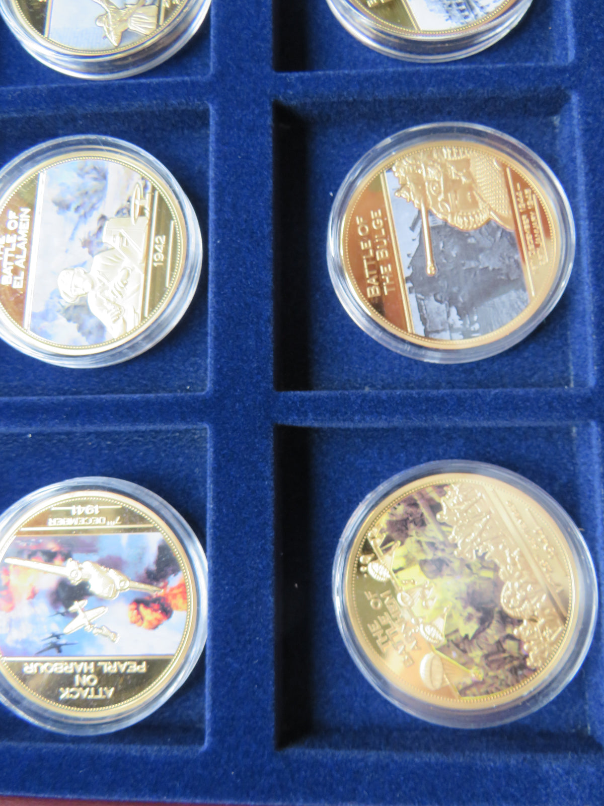 End of World War Two Commemorative 12 Coin Set Famous Battles