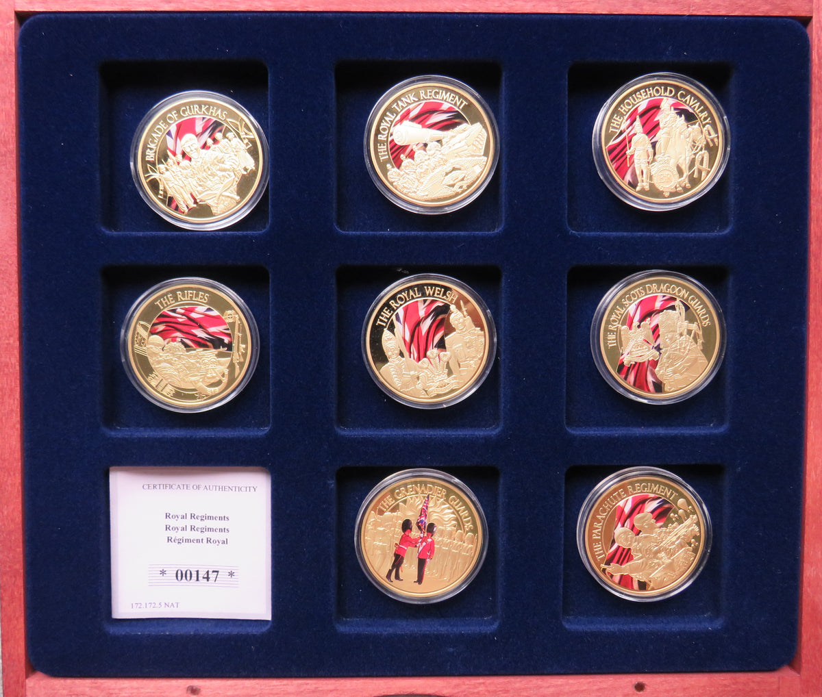 The Royal Regiments Commemorative Coin / Medal Set 2021